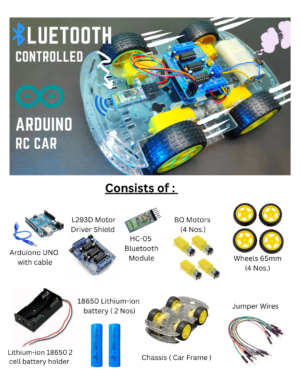 Bluetooth RC Car All Components
