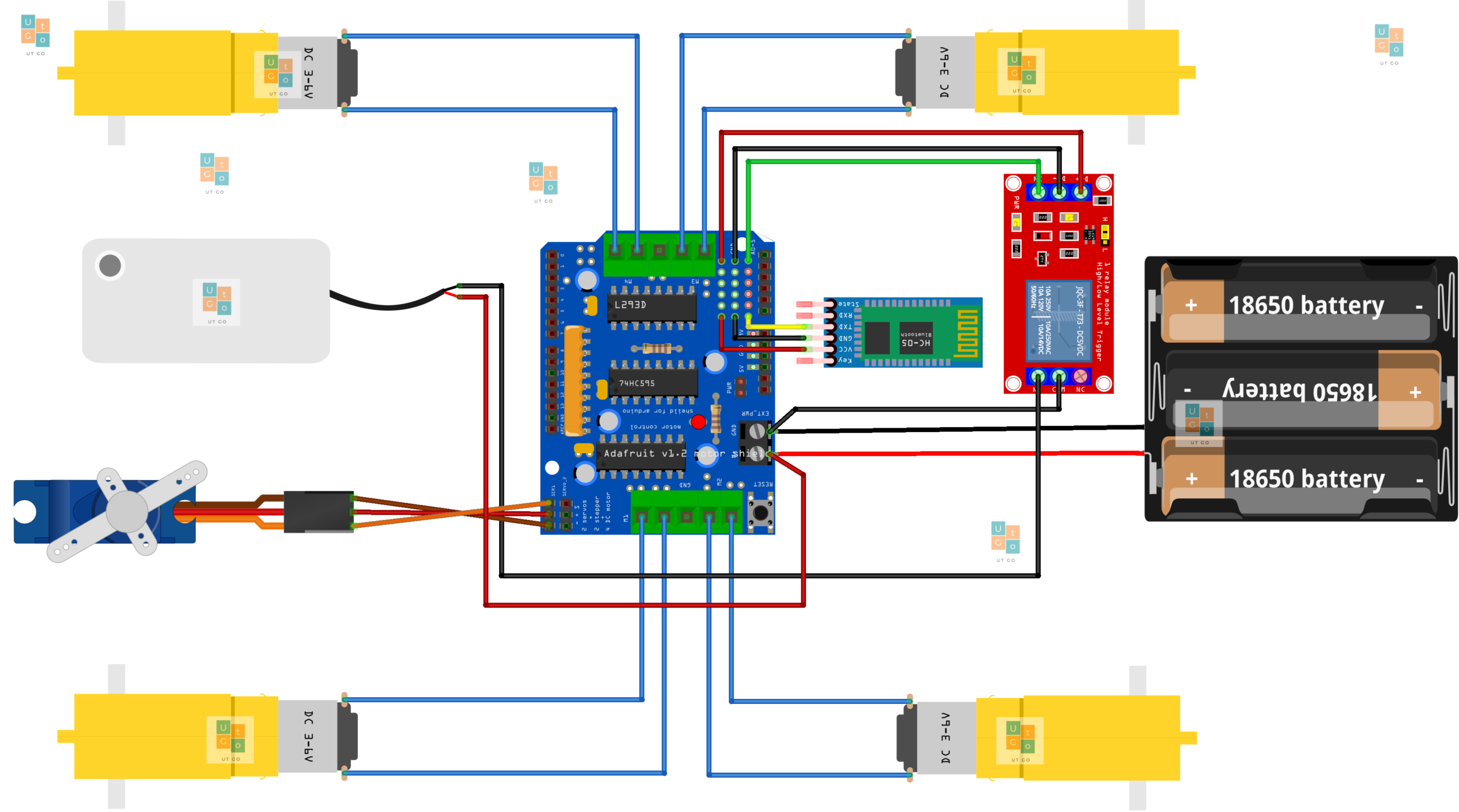 Bluetooth-RC-Car-Connection-Diagram