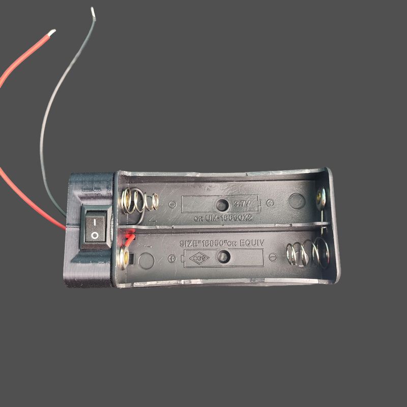 18650 Lithium-Ion 2-Cell Series Battery Holder with Switch - Image 2