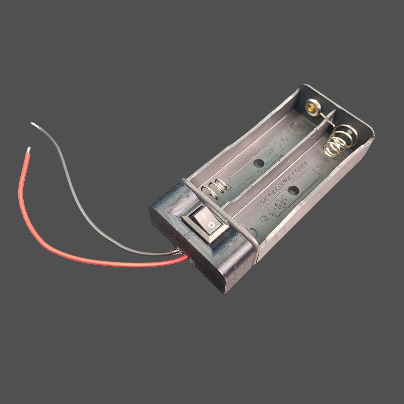 2S 18650 battery holder with swithc